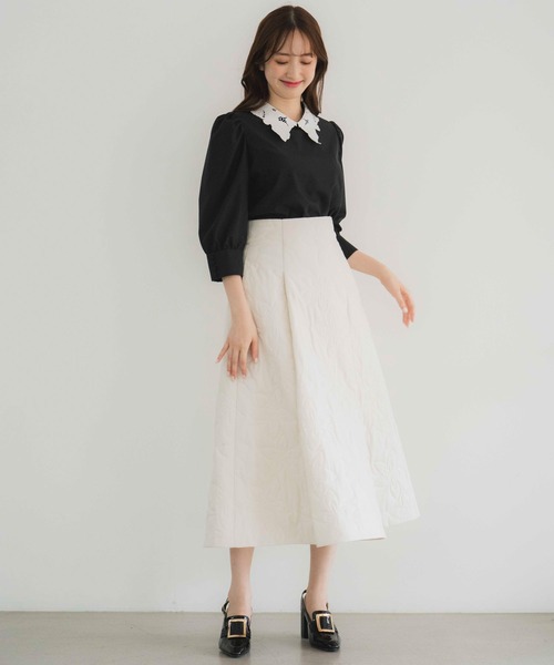 「NOELA」 7分袖ブラウス フリー ホワイト レディース_画像7