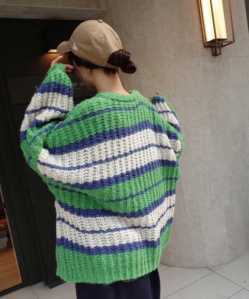 「CORNERS」 「lupilien」ニットカーディガン FREE ブラウン レディース_画像2