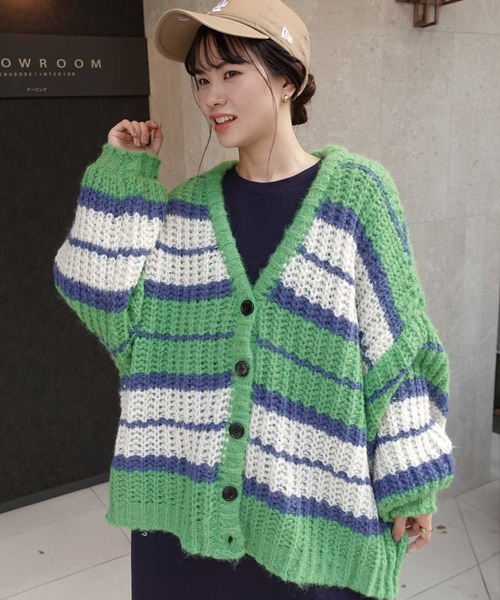 「CORNERS」 「lupilien」ニットカーディガン FREE ブラウン レディース_画像5