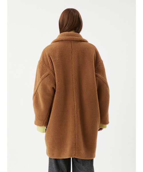 Mila Owen オーバーサイズボアコート キャメル 0サイズ 袖タグなし 数