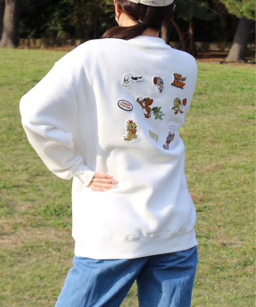 トレーナー スウェット 「TOM＆JERRY/トムとジェリー」裏起毛総刺繍