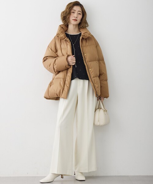 23区（ニジュウサンク） ダウンコート ダウンジャケット シレータフタ