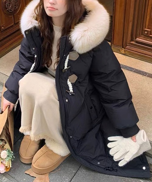 Doula Doula（ドゥーラドゥーラ） コート アウター ファーフード付き