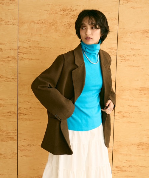 MANGO テーラードジャケット ウール混合 uchi. ジャケット テーラードジャケット ウール混テーラードジャケット