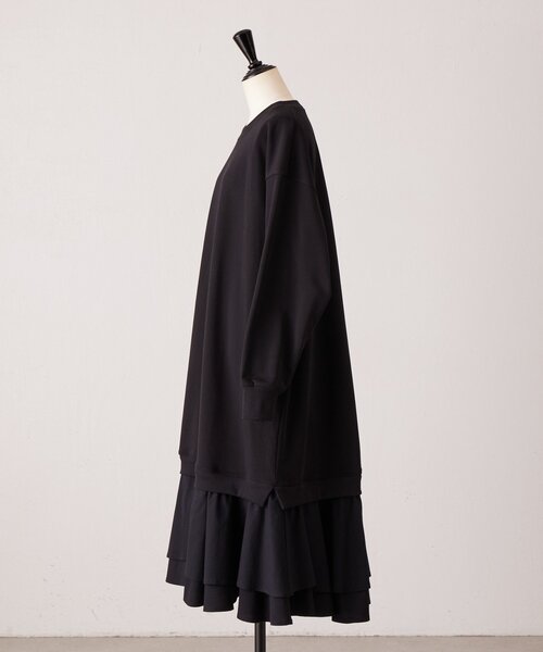 24200円　今季新品　ビアズリー　袖フリル　フレア　Aライン　ワンピース　黒 BEARDSLEY - 24200円 今季新品 ビアズリー 袖フリル フレア Aライン