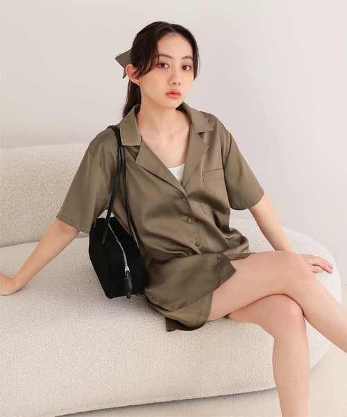 miette（ミエット） セットアップ サテンセットアップシュシュセット