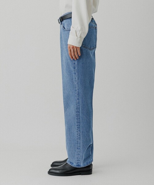 ☆achan☆新品【アダム・エ・ロペ】ストレートデニム（ライトブルー） ADAM ET ROPE'（アダムエロペ） ジーンズ ブリーチ ストレート