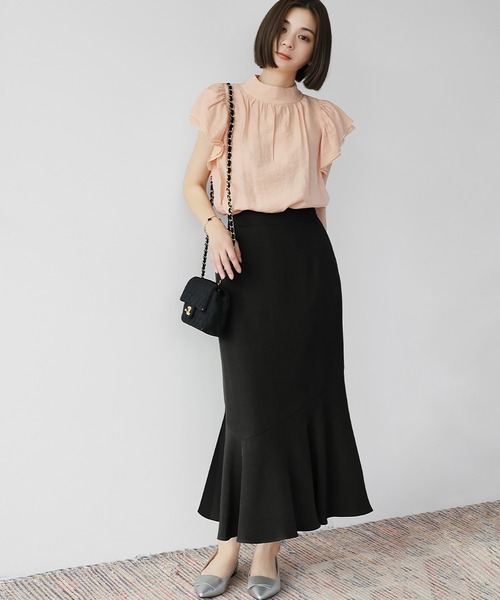 「GIRL」 「La mieux」ロングスカート FREE スモークピンク レディース_画像3