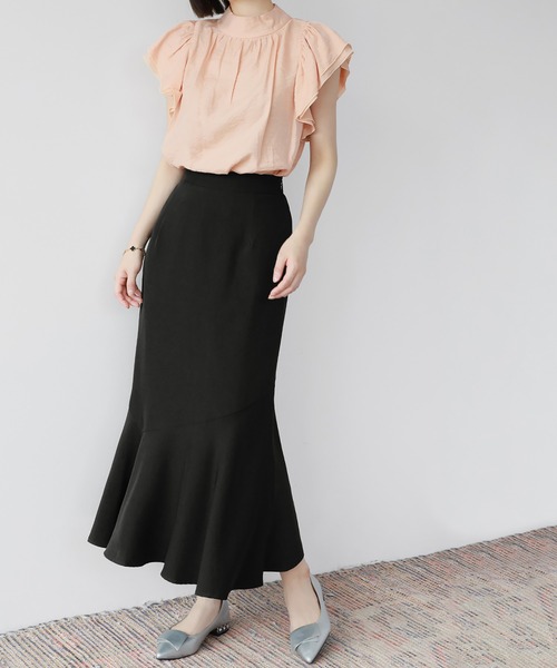 「GIRL」 「La mieux」ロングスカート FREE スモークピンク レディース_画像6