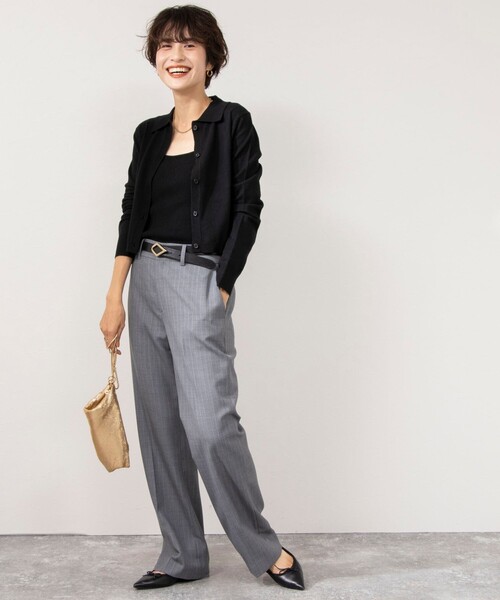 「NOLLEY'S Sophi」 ニットアンサンブル 38 ベージュ レディース_画像2