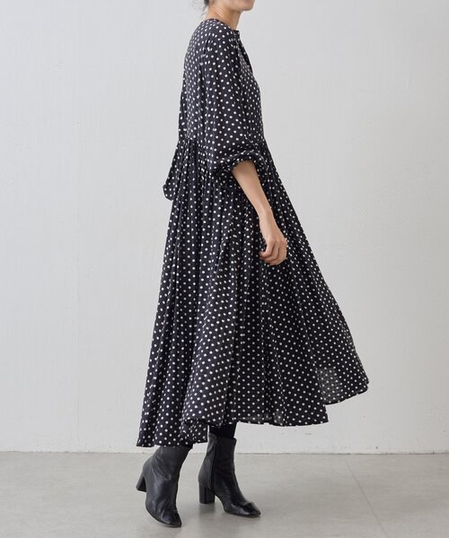 「BEARDSLEY」 長袖ワンピース 2 ブラック レディース_画像5