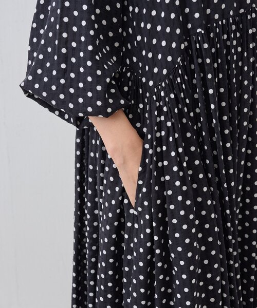 「BEARDSLEY」 長袖ワンピース 2 ブラック レディース_画像9