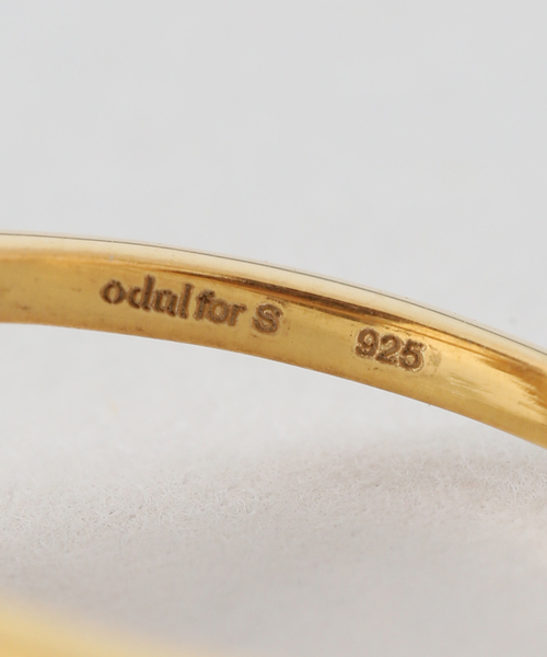 「odul」 リング FREE ブラウン レディース_画像8