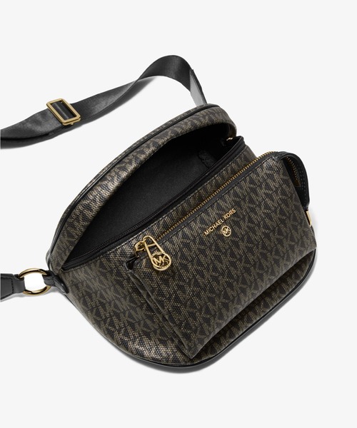 「MICHAEL KORS」 ショルダーバッグ FREE ブラック×ゴールド レディースの画像
