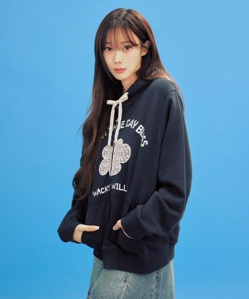 トレーナー スウェット 「GISELLEジゼル着用」 WOMEN'S LILY APPLIQUE