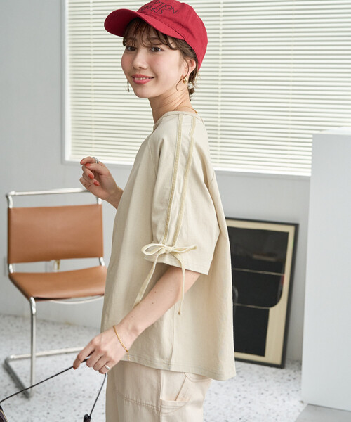 FREAK'S STORE（フリークスストア） tシャツ 半袖 限定展開 袖 ベロア