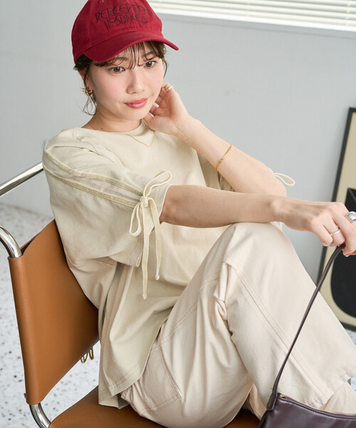 FREAK'S STORE（フリークスストア） tシャツ 半袖 限定展開 袖 ベロア