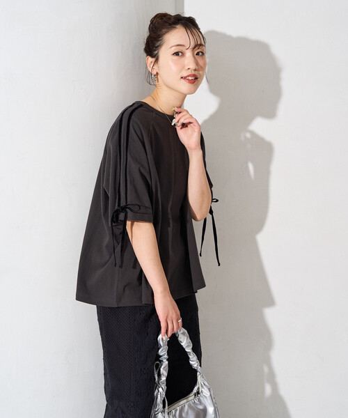 FREAK'S STORE（フリークスストア） tシャツ 半袖 限定展開 袖 ベロア