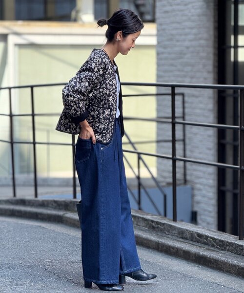 「BEARDSLEY」 デニムパンツ 1 インディゴブルー レディースの画像