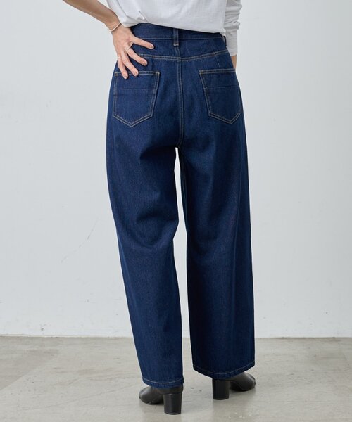 「BEARDSLEY」 デニムパンツ 1 インディゴブルー レディースの画像