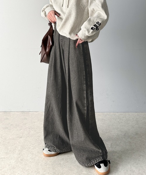 「classicalelf」 デニムパンツ X-LARGE ネイビー レディース_画像3