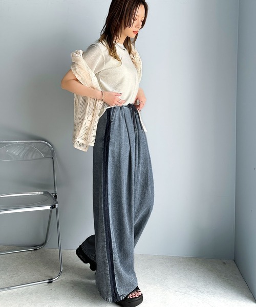「classicalelf」 デニムパンツ X-LARGE ネイビー レディース_画像4