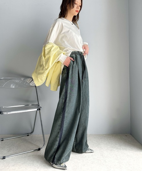 「classicalelf」 デニムパンツ X-LARGE ネイビー レディース_画像7
