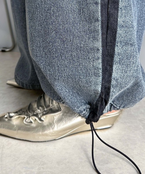 「classicalelf」 デニムパンツ X-LARGE ネイビー レディース_画像10