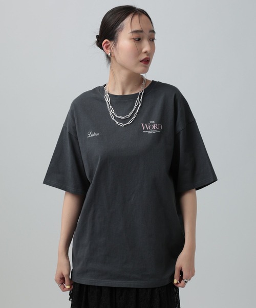 LEPSIM（レプシィム） tシャツ 箔プリントBIGT 670949 レディース