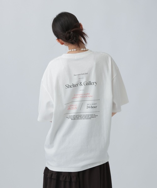 LEPSIM（レプシィム） tシャツ 半袖 箔プリントBIGT 670949 レディース