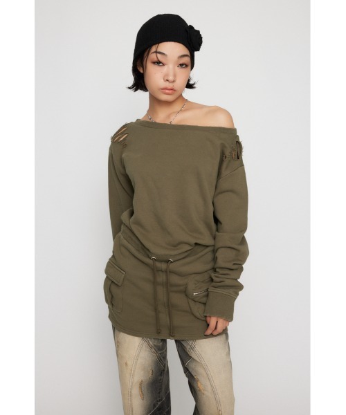 「LAGUA GEM」 長袖ワンピース SMALL ブラック レディース_画像2