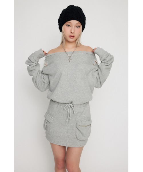 「LAGUA GEM」 長袖ワンピース SMALL ブラック レディース_画像6