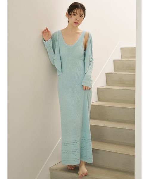 SNIDEL HOME パジャマ ルームウェア クロシェワンピース レディース