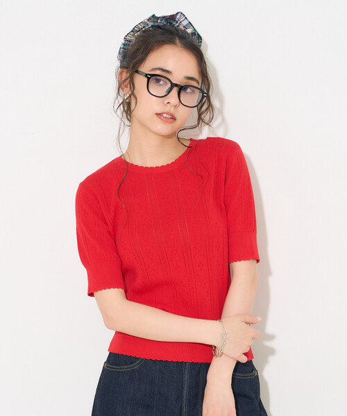 FREAK'S STORE（フリークスストア） tシャツ 半袖 アイレット ニット