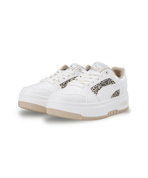 「PUMA」 ローカットスニーカー 23.0cm オフホワイト レディース_画像2