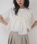 tシャツ 半袖 アシメビスチェドッキングトップ...の詳細画像2