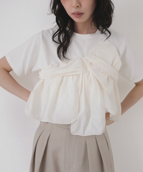 LIAN（リアン） tシャツ アシメビスチェドッキングトップス レディース 