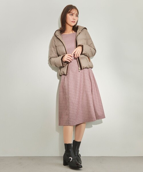 TOCCA（トッカ） 7分袖ワンピース 0 ピンク レディース : ZOZOTOWN