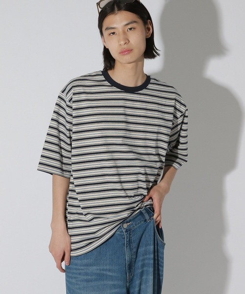 LAKOLE（ラコレ） tシャツ マルチボーダーTEE / 805957 メンズ