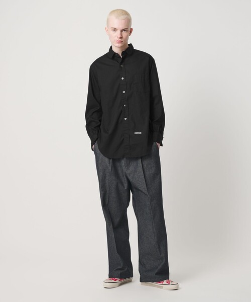 Hombre Nino シャツ ROUND COLLAR SHIRT/シャツ メンズ : ZOZOTOWN
