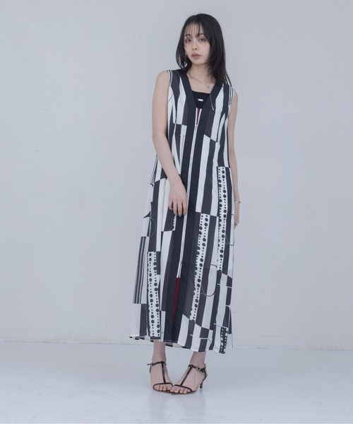 エイミーロウ　ワンピース Eimee Law（エイミーロウ） ワンピース ジオメストライププリント