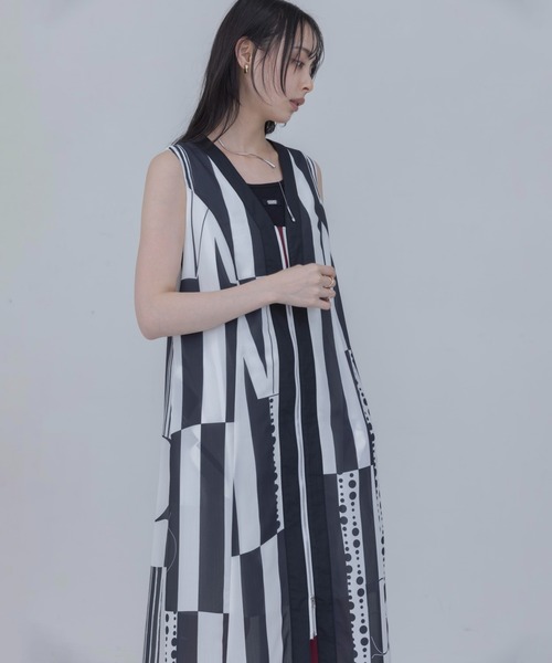 Eimee Law（エイミーロウ） ワンピース ジオメストライププリント