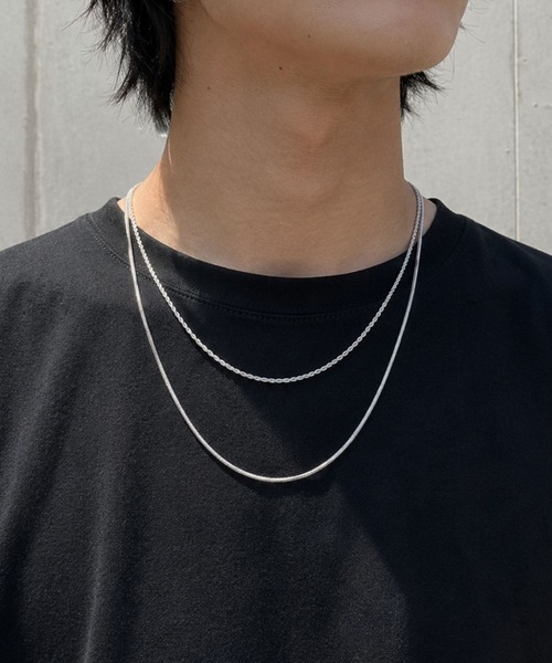 Blanc de Blue ネックレス ツイストロープチェーン シンプルネックレス