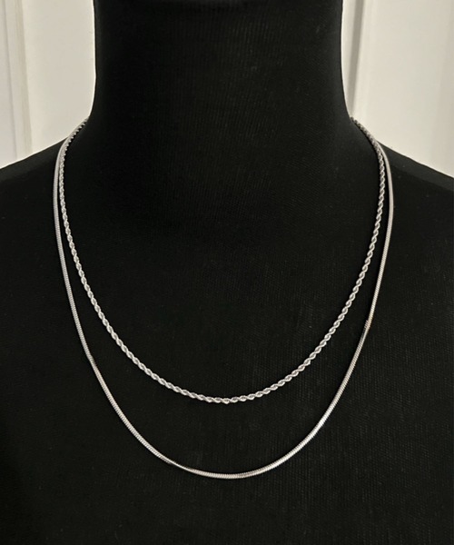 Blanc de Blue ネックレス ツイストロープチェーン シンプルネックレス