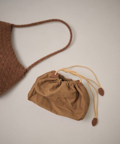 ショルダーバッグ バッグ woven shoulder handbag /編み込みショルダー