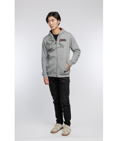 Harley-Davidson グレー ジップアップパーカー　XL パーカー Harley-Davidson グレー ジップアップパーカー XL パーカー