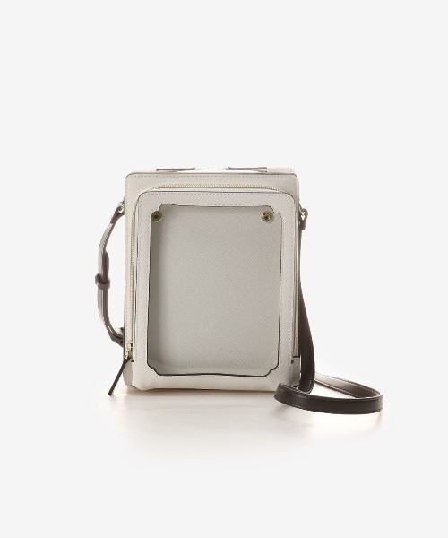 & chouette クリアポケット付き縦型ショルダーバッグ 推し事バック & chouette ショルダーバッグ バッグ 「推し事バッグ」クリア