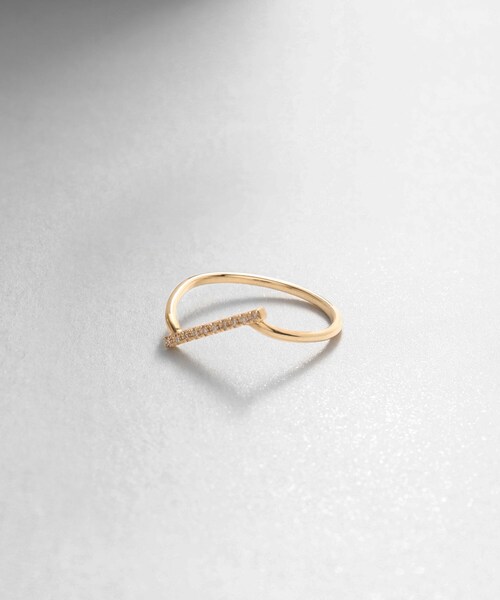 COCOSHNIC K10ダイヤモンド Zライン リング K10ダイヤモンド Zライン リング（リング） | COCOSHNIK