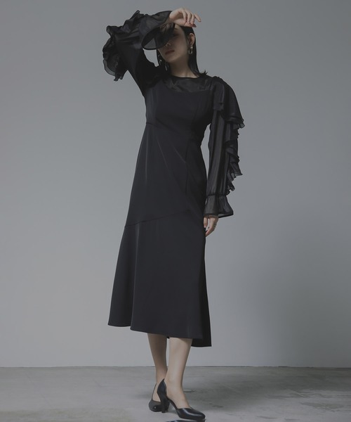 REPLETE（リプリート） ドレス 「REPLETE/WEB限定」ruffle sleeves