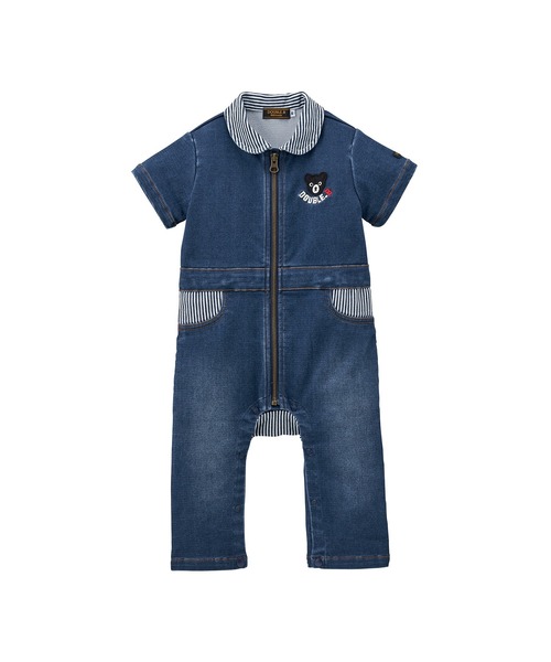 wb オールインワン デニムカバーオール キッズ 子供服 男の子 女の子 
